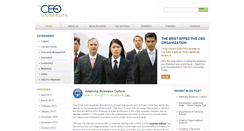 Desktop Screenshot of ceouniversityblog.com