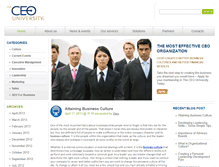 Tablet Screenshot of ceouniversityblog.com